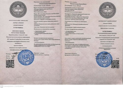 Чотоева Гулмира Курманбаевна
