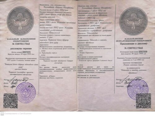 Калманбетова Айжамал Темирбековна
